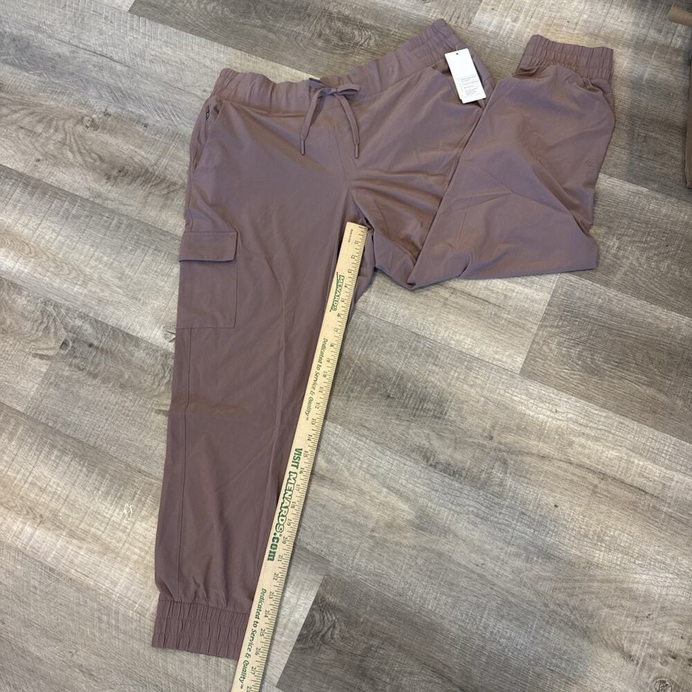 All In Motion Women’s Active Mid Rise Cargo Joggers In Brown Lightweight Xl New - Picture 3 of 11